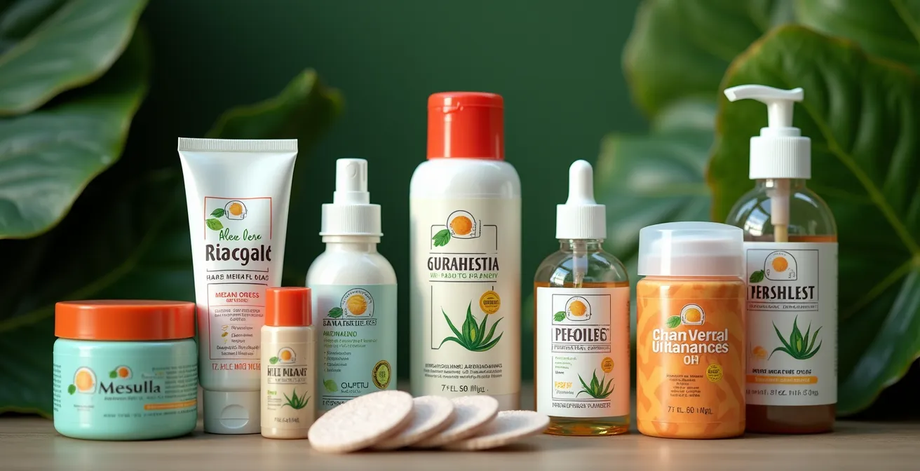 Trousse à pharmacie tropicale avec produits locaux et médicaux recommandés pour la Guadeloupe